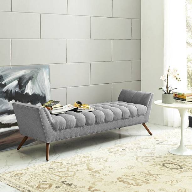TFS Premium wooden Setttee / lounger chaises/ fabric bench / couch Fabric Settee Solid Wood Settee