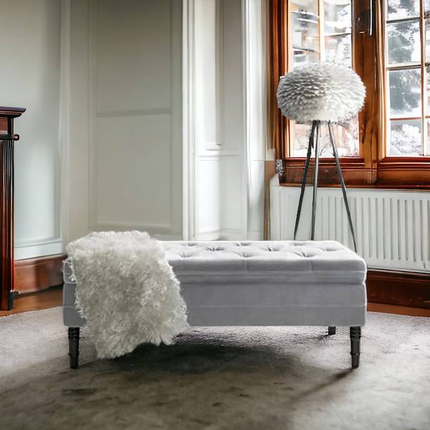 MAJESTIC MART Bench Sofa Settee - 2 Seater Ottoman with Storage for Living Room/Bedroom/Office Solid Wood Settee