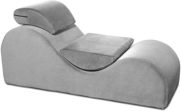 Soul Light Art Elegant Chaise Lounge Perfect for Yoga,Exercise,Stretching- Grey Engineered Wood Settee