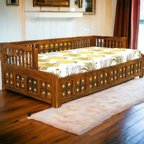 Advika Handicraft Solid Wood Diwan