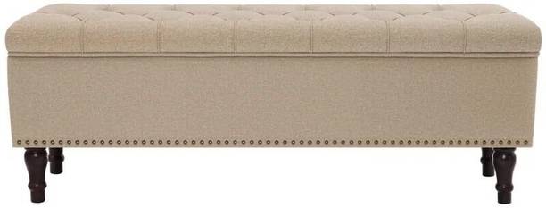 MAJESTIC MART Ottoman Bench with Storage for Living Room, Storage Sofa Couch Bedroom Entryway Solid Wood Diwan