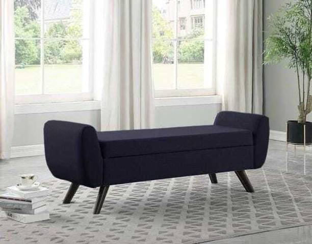 TFS Modern Settee/Diwan with Storage Space 2 seatter for Bedroom/Living-room Solid Wood Settee