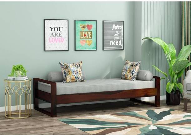 Surya Crafts Solid Sheesham Wooden Diwan Bed for Living Room & Bed Room Furniture | Solid Wood Diwan