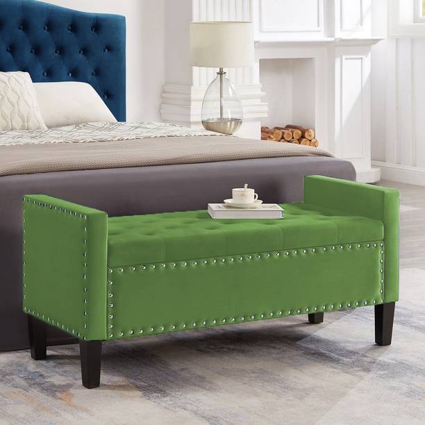 TFS Luxury Button Tufted Nail-Head Settee/Sofa 3 Setter For Bedroom/Living-room Solid Wood Settee