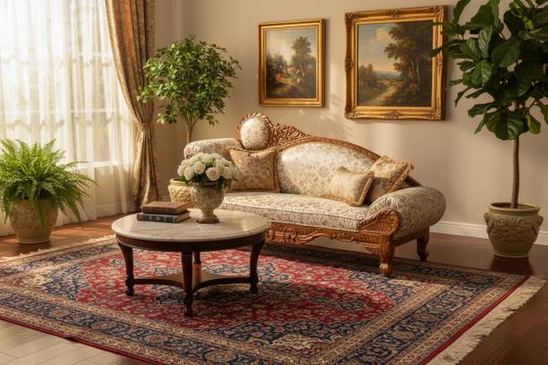 ARVISH ENTERPRISES Wooden Sheesham Wooden Sofa Couch/diwan Three Seater Solid Wood Diwan