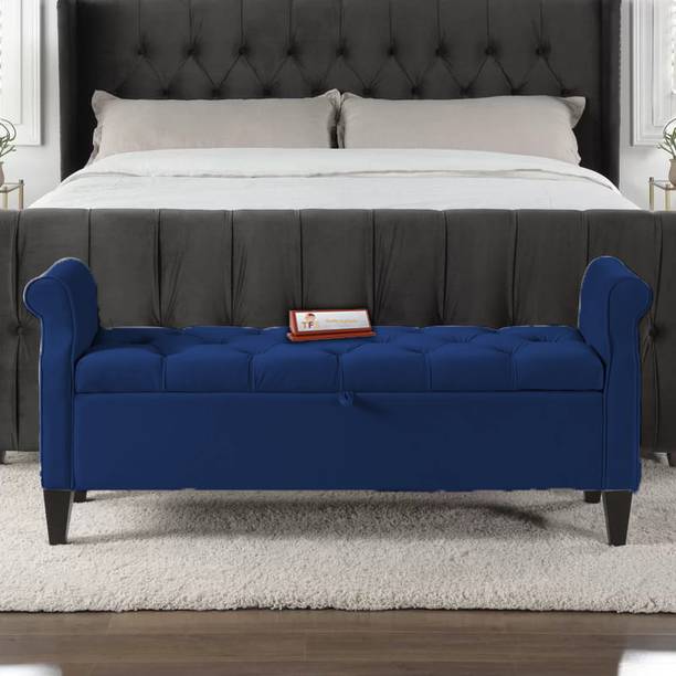 TFS Luxury Roll-Arm 3 Setter Sofa/Bench/Settee with Storage Box For Bedroom/Living Solid Wood Settee