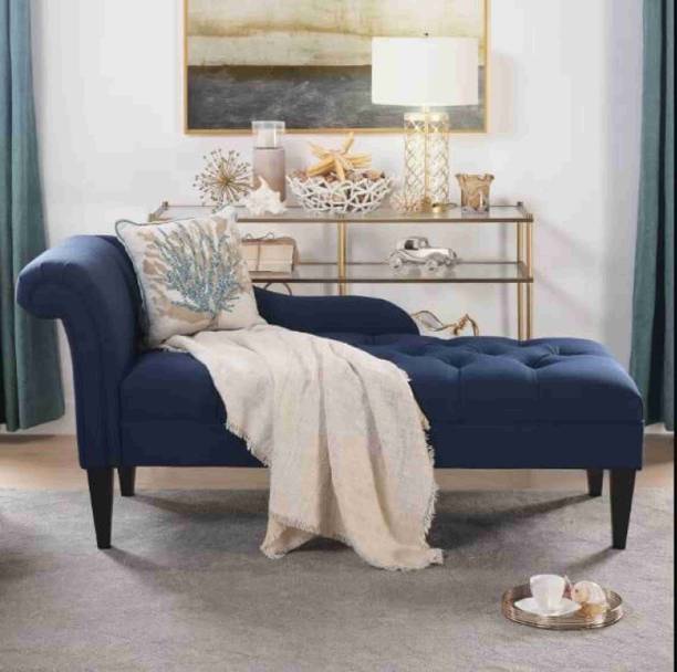 Soul Light Art Chesterfield-style chaise longue/couch sofa armchair chaise lounger sofa Blue Engineered Wood Diwan