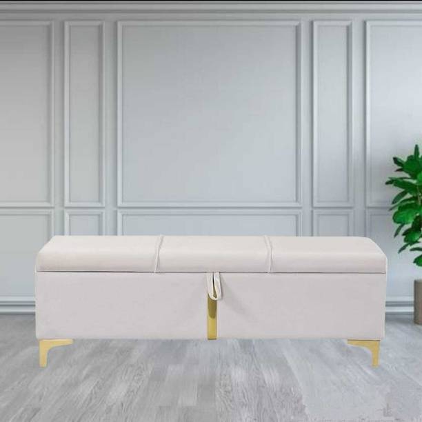 TFS Versatile storage bench/diwan with golden design For Living Room/Bedroom Solid Wood Settee