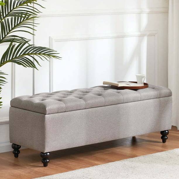 MAJESTIC MART Luxurious Bench Ottoman with Storage | Settee For Bedroom, Living Room, Entryway Solid Wood Settee