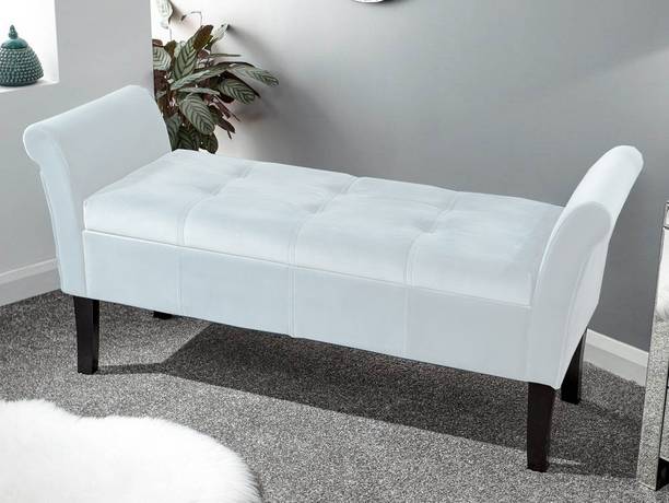 MAJESTIC MART Premium Velvet Cushion 2 Seater Sofa Settee for Livingroom, Bedroom & Office - Solid Wood Settee