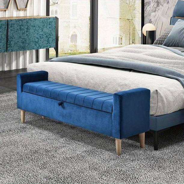 MAJESTIC MART Luxurious 2 Seater Italian Cushion Deign Settee For Bedroom/Living-room/Office Solid Wood Settee