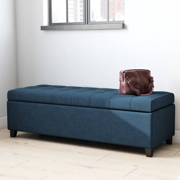 MAJESTIC MART Luxrious Bench with Storage & Premium Velvet | Living Room, Bedroom, Office - Solid Wood Settee