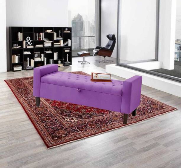 TFS Button Tufted Design 2 Seater Bench/ Ottoman/Sofa for Bedroom/Livingroom/Office Solid Wood Settee