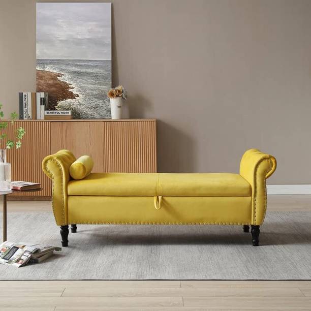 MAJESTIC MART Luxury Pined Design Settee with Storage | Diwan For Livingroom, Bedroom, Office Solid Wood Settee