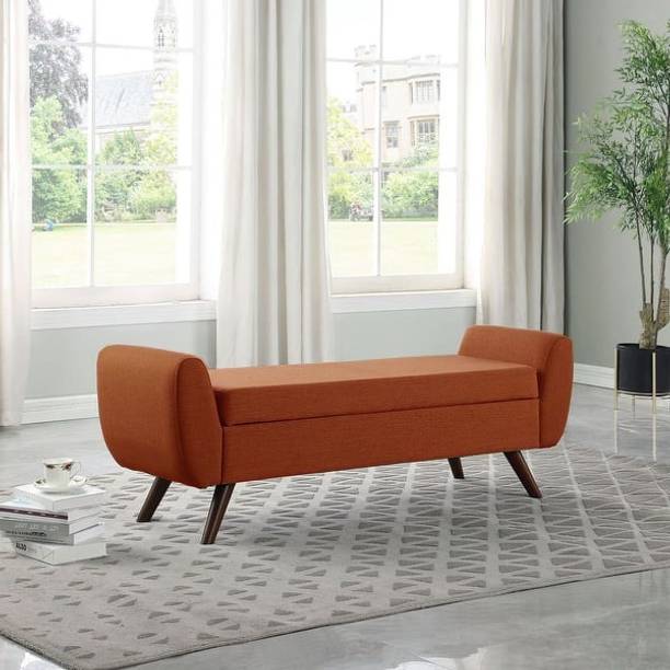 TFS Wooden Velvet Fabric Classy Look 2 Seater Sofa/Settee for Home/Office Solid Wood Settee