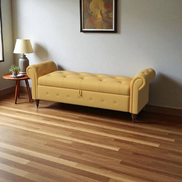 MAJESTIC MART Premium Tufted Storage Ottoman Bench for Bedroom Sofa Settee for Livingroom,Home Solid Wood Settee