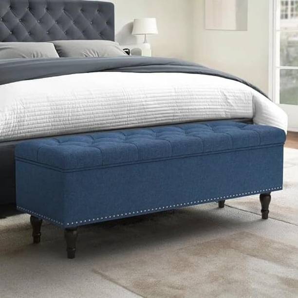 MAJESTIC MART Ottoman Bench with Storage for Living Room, Storage Sofa Couch Bedroom Entryway Solid Wood Diwan