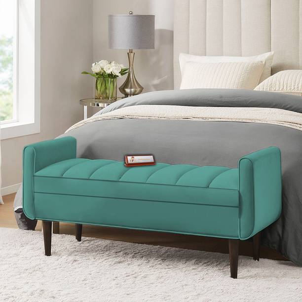 TFS Luxury Bench 2 Seater Settee with Storage Box For Living Room/Bedroom/Office Solid Wood Settee