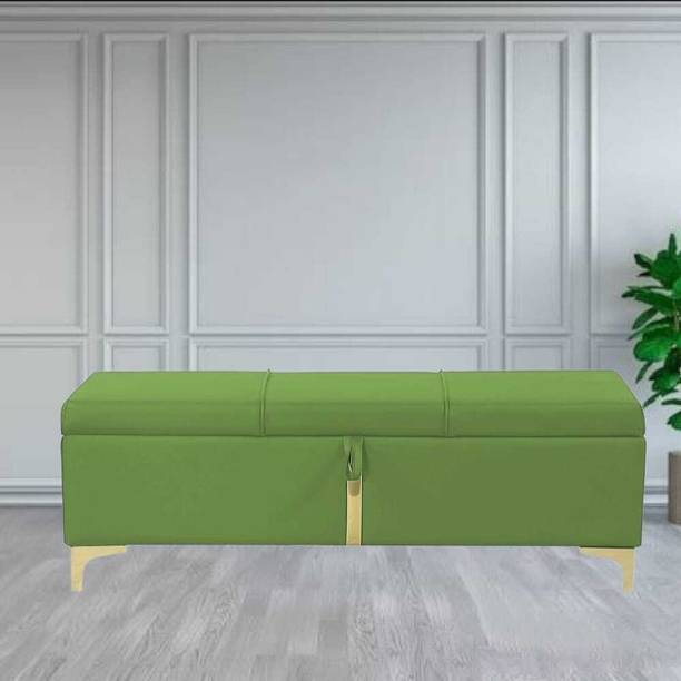 TFS Versatile storage bench/diwan with golden design For Living Room/Bedroom Solid Wood Settee