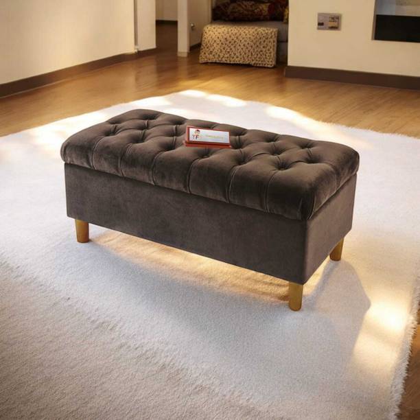 TFS Classic Luxury Design 2 Seater Sofa/Bench with Storage Box For Home/Office Solid Wood Settee