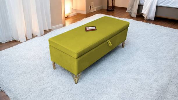 CozyLiving Luxurious Bench/Sofa/Ottoman With Box Velvet Fabric for Bedroom/Livingroom Solid Wood Settee