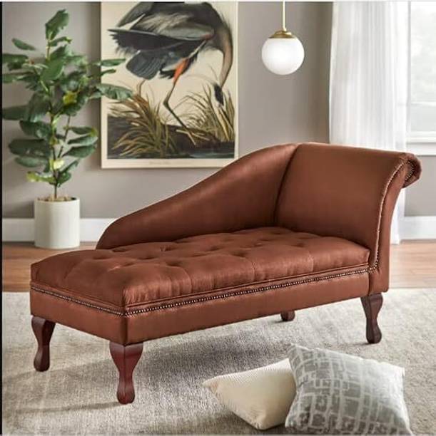 Soul Light Art Chesterfield-style longue/couch sofa armchair chaise lounger sofa Brown Engineered Wood Diwan