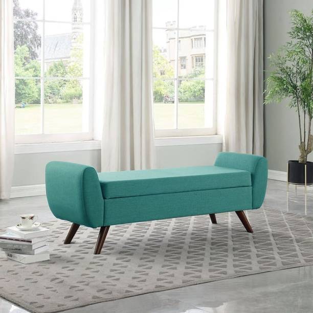 TFS Wooden Velvet Fabric Classy Look 2 Seater Sofa/Settee for Home/Office Solid Wood Settee