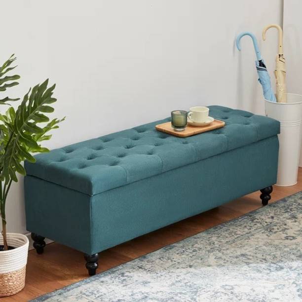 MAJESTIC MART Luxurious Bench Ottoman with Storage | Settee For Bedroom, Living Room, Entryway Solid Wood Settee