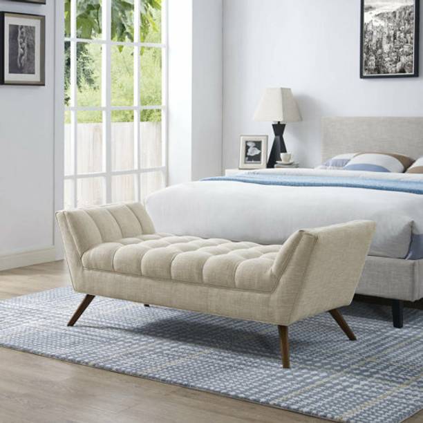 TFS Premium wooden Setttee / lounger chaises/ fabric bench / couch Fabric Settee Solid Wood Settee