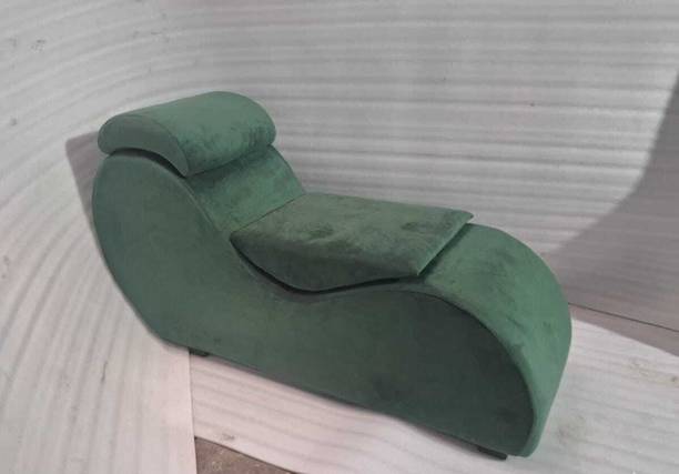 India wood mart Wooden diwan Sheesham Wood Tantric Chaise Loung Yoga,Luxury Sofa Green Solid Wood Diwan