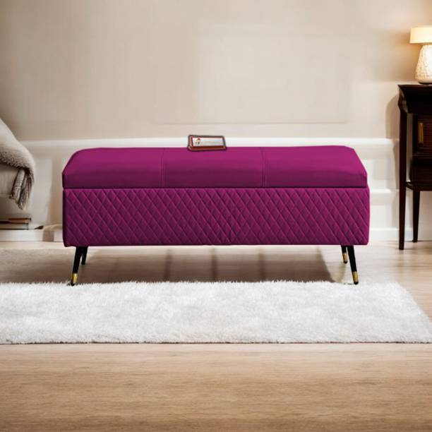 TFS Luxury Quilting Stitches Settee/Sofa with Storage Box For Bedroom/Livingroom Solid Wood Settee
