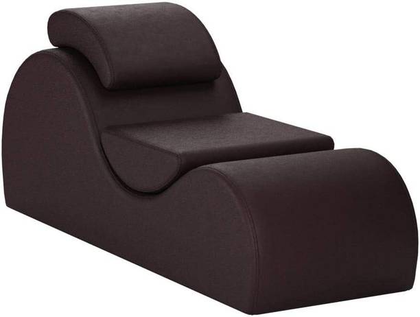 Soul Light Art Wooden Yoga Sofa Chaise with Detachable Pillows for Relaxation and Yoga Brown Engineered Wood Diwan