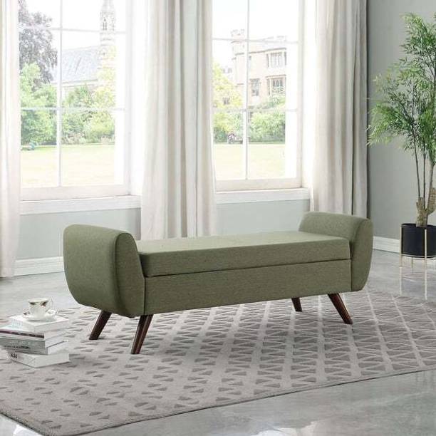 TFS Wooden Velvet Fabric Classy Look 2 Seater Sofa/Settee for Home/Office Solid Wood Settee
