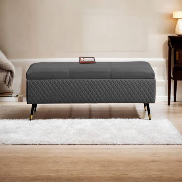 TFS Luxury Quilting Stitches Settee/Sofa with Storage Box For Bedroom/Livingroom Solid Wood Settee
