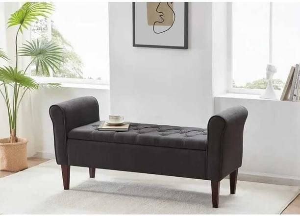 HighTable Flip Top Storage Fabric Settee