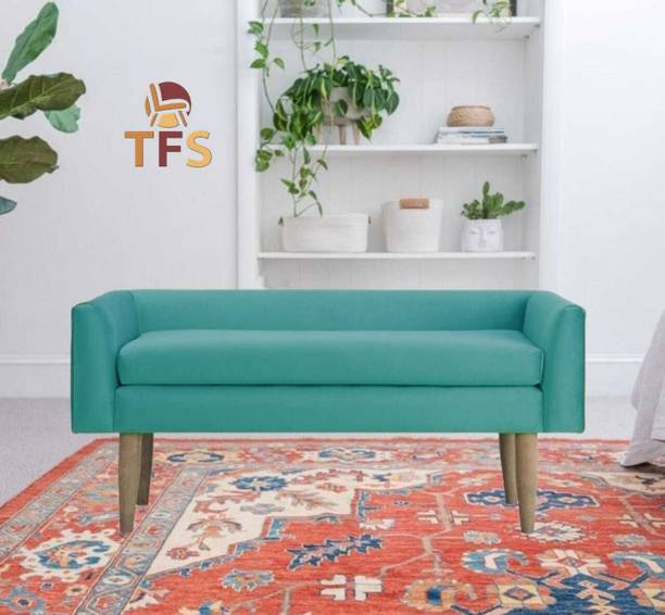 TFS Modern Cobalt Accent Bench/Sofa for Entryway/ Bedroom /Livingroom 2 seater Solid Wood Settee