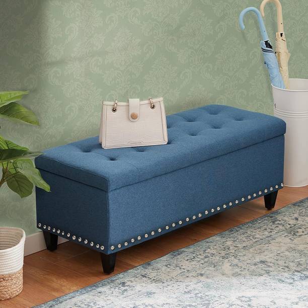 MAJESTIC MART Premium Button Tufted 2 Seater Settee/Sofa with Storage For Home | Livingroom Solid Wood Settee