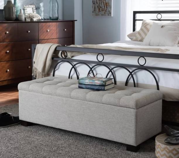 MAJESTIC MART Luxrious Bench with Storage & Premium Velvet | Living Room, Bedroom, Office - Solid Wood Settee