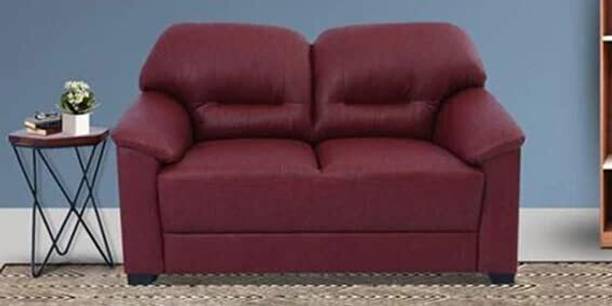 India wood mart Wooden Modern Sofa Tufted Couch with Deep Seat,Chesterfield 2 Seater Sofa Solid Wood Settee