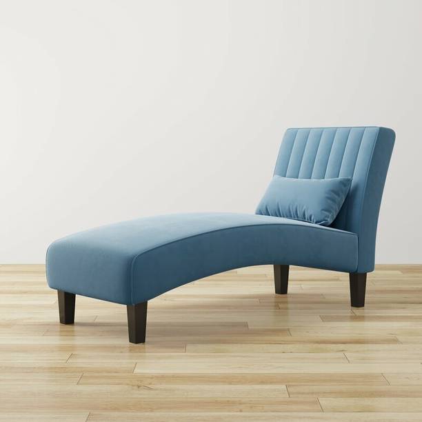 TFS Relaxing Couch/Lounger/Settee velvet fabric Living room, Office with pillow Solid Wood Settee