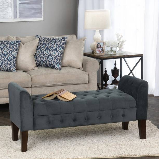 TFS Luxurious Settee/Sofa Velvet Fabric 2 Seater for Bedroom/Livingroom Solid Wood Settee