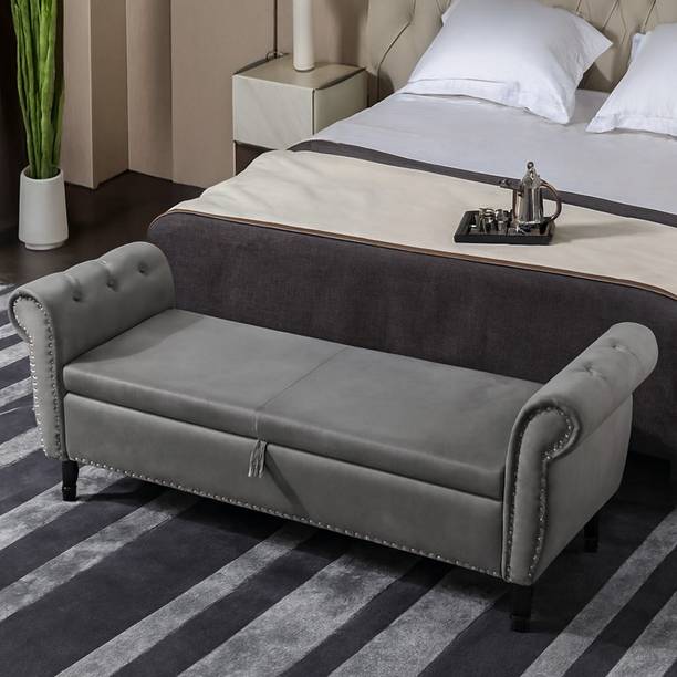 MAJESTIC MART Luxury Pined Design Settee with Storage | Diwan For Livingroom, Bedroom, Office Solid Wood Settee