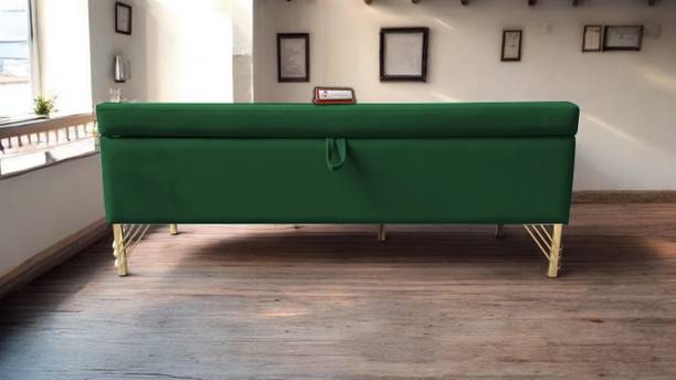 CozyLiving Luxurious Bench/Sofa/Ottoman With Box Velvet Fabric for Bedroom/Livingroom Solid Wood Settee
