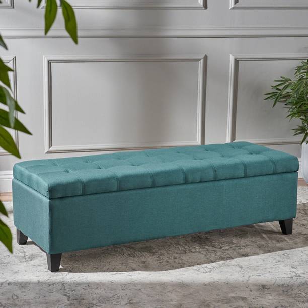 MAJESTIC MART Luxrious Bench with Storage & Premium Velvet | Living Room, Bedroom, Office - Solid Wood Settee