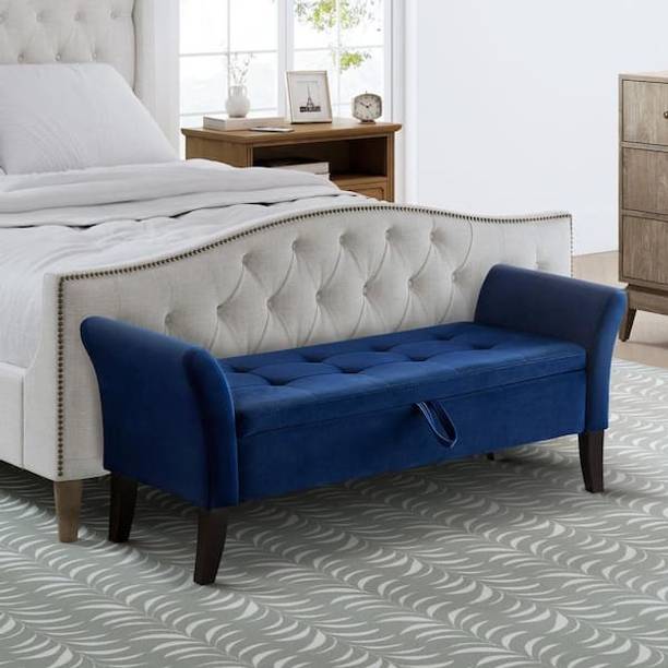 TFS Classic Luxury Design 3 Seater Sofa/Bench with Storage Box For Home/Office Solid Wood Settee
