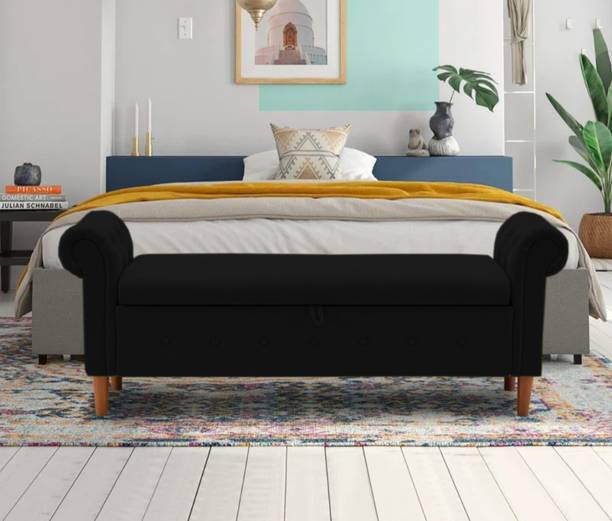 TFS Premium Evergreen Button Tufted 2 Seater Settee/Sofa for Bedroom/Living room Solid Wood Settee