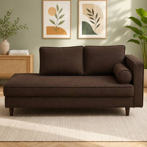 DMKDecor Right arm Chaise Lounger Settee for livingroom Bedroom Office Hotel Fabric Diwan