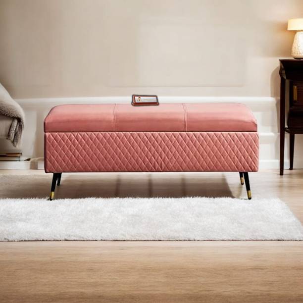 TFS Luxury Quilting Stitches Settee/Sofa with Storage Box For Bedroom/Livingroom Solid Wood Settee