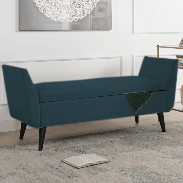 TFS Classy Upholstered Bench/Sofa/Settee with Storage Box for Bedroom/Livingroom Solid Wood Settee
