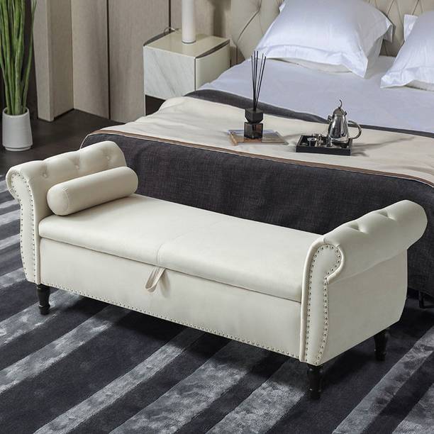 MAJESTIC MART Luxury Pined Design Settee with Storage | Diwan For Livingroom, Bedroom, Office Solid Wood Settee